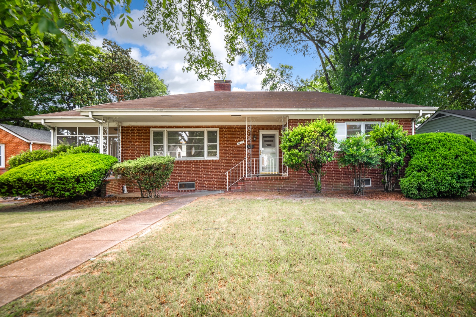 1407 Wentbridge Road, Richmond, Virginia — front exterior of the brick ranch